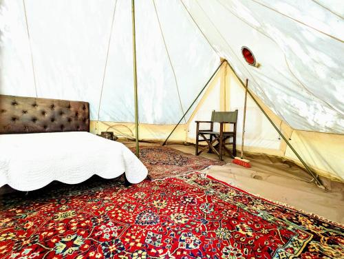 Glamping Grignan 2 tentes 40m2 9 personnes vue exceptionnelle in Réauville