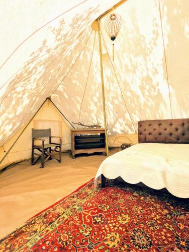 Glamping Grignan 2 tentes 40m2 9 personnes vue exceptionnelle in Réauville