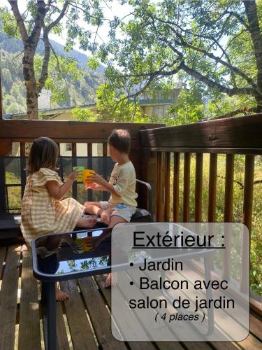 Erkély/terasz, Chalet chaleureux l’hospitalet près l’andorre . (Chalet chaleureux l’hospitalet pres l’andorre .) in L'Hospitalet-Pres-L'Andorre