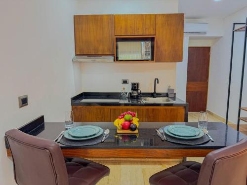 кухня, Incredible Studio With Jacuzzi Naia C19 in Тулум