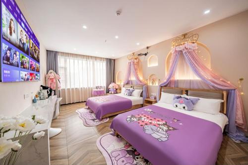 初心莫舍酒店Chuxin Moshe Hotel Shanghai Shanghai International Tourism Resort BranchFree shuttle to Shanghai Airport Disneyland Heartshaped outdoor infinity pool Freshly ground coffee Laundry service Massage chairs Breakfast for foreign, Šanghaj (fotografie 6)