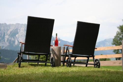 Ferienhaus in Pruggern mit Grill, Terrasse und Garten und Panoramablick in Pruggern