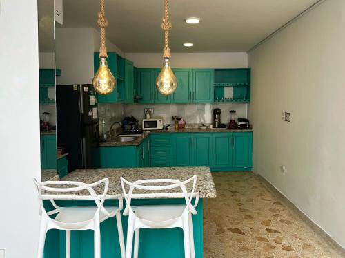 Kitchen, Hotel CastilloMar in Castillogrande