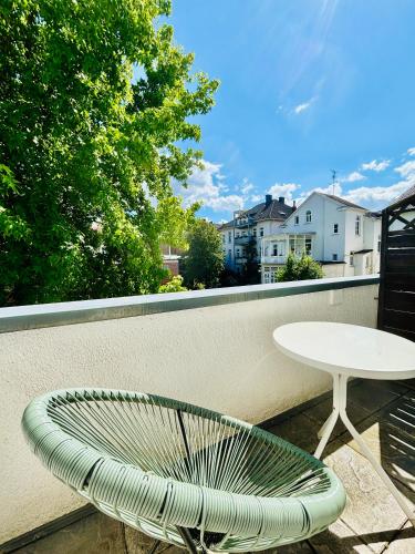 Balkon/Terrasse, Pension Am Sültebrunnen (Pension Am Sultebrunnen) in Bad Oeynhausen