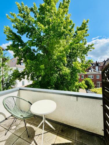 balkon/terras, Pension Am Sültebrunnen (Pension Am Sultebrunnen) in Bad Oeynhausen