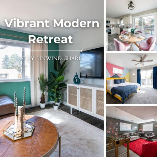 Vibrant Modern Retreat Close to Denver and Trails