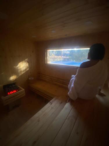 Sauna, Cabañas las viñas full (Cabanas las vinas full) in Anguinán