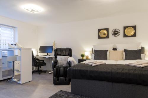 Relax-Apartment 2 mit Massagesessel, Smart-TV und Küche (Relax-Apartment 2 mit Massagesessel, Smart-TV und Kuche) in 里斯河畔比伯拉赫