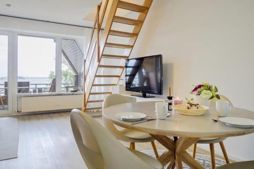 Panorama: Meerblick-Maisonette in Lemkenhafen in Lemkenhafen