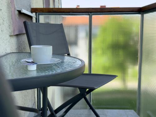 Balcony/terrace, Becky Apartman in Mánfa