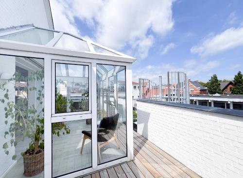 Terraza/balcón, Hotel Frederikshavn in Frederikshavn