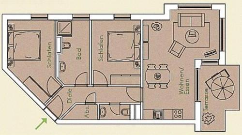 Two-Bedroom Apartment with Terrace image 1