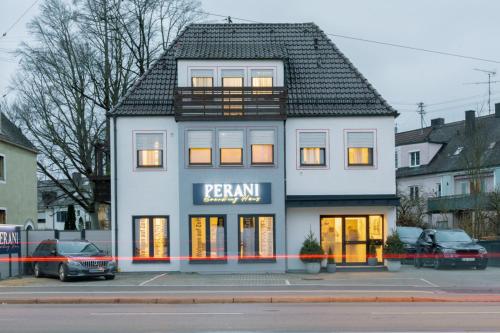 A szálláshely kívülről, Boardinghaus Perani in Augsburg-Goggingen