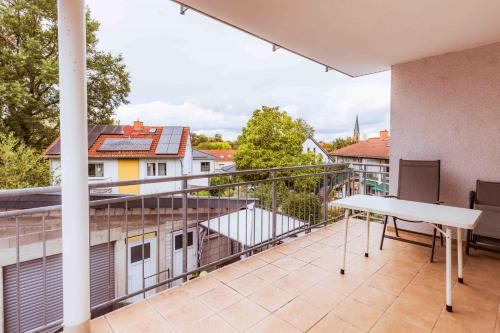 Balkons/terase, Ferienwohnung Dominique in Saulheim