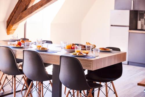 Kitchen, TH 202 Charmant 4 pieces en duplex au 2eme etage pour 7 personnes in Thann