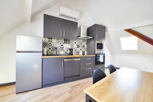 bucătărie, TH 102 Appartement F2 en duplex tout confort 1 à 3 personnes (TH 102 Appartement F2 en duplex tout confort 1 a 3 personnes) in Thann