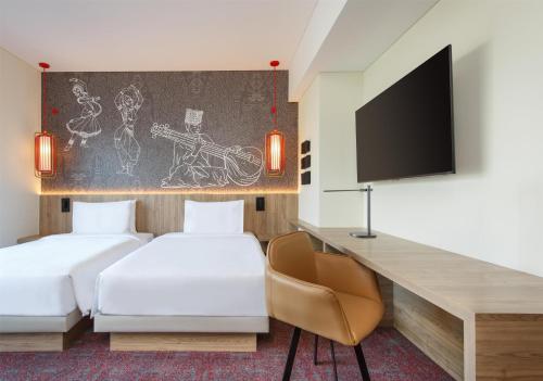 2 twin beds