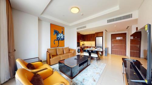 Vacationer Holiday Homes I Elegant 1 Bed l Magnificent Burj Khalifa Views, Dubai (Foto 8)