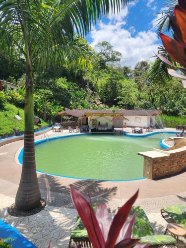 Swimming pool, Hotel y termales Las Heliconias in Jenesano