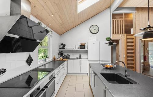 Kitchen, Pet Friendly Home In Idestrup With Sauna in Idestrup
