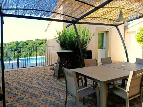 Balkons/terase, Villa spacieuse à Crozes-Hermitage avec piscine privée (Villa spacieuse a Crozes-Hermitage avec piscine privee) in Tain-l'Hermitage