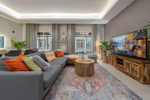 Layali Properties - Vibrant Boho 3BR Apt - Convention and Exhibition Center, Riad (Foto 8)