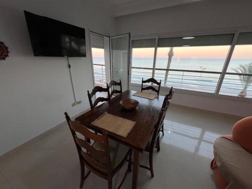Front sea balcony mahdia in Hiboun