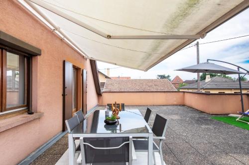 Grande terrasse, route des vins, domaine viticole 'riesling' in Rouffach