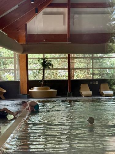 Swimming pool, Chalet de Veluwe Europarcs in Otterlo