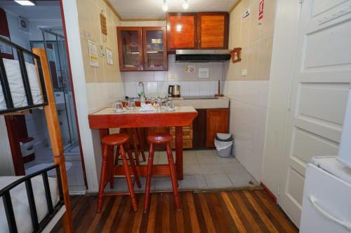 厨房, Hostal Mi Maravilla in 拉塞雷纳