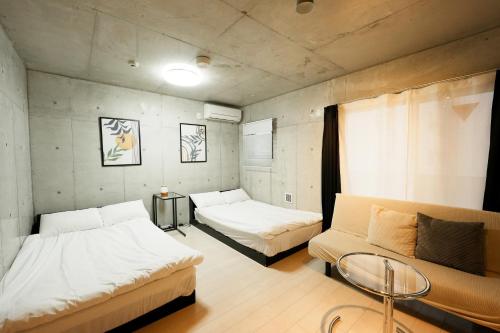 グランドス401今宮駅徒歩2分大国町駅5分 難波道頓堀も徒歩圏内 ホテルリネン使用