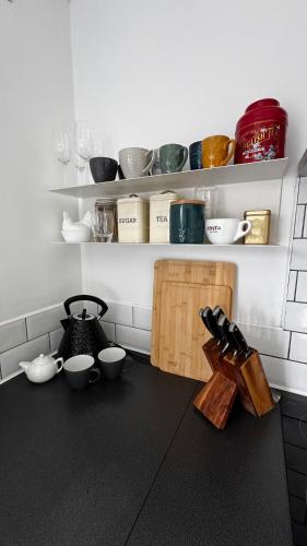 廚房, Cosy 1 Bed Cottage, Log Burner in 基爾哥蒂