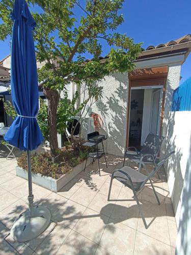 Maison de plage avec grande terrasse privée - Location saisonnière - Leucate