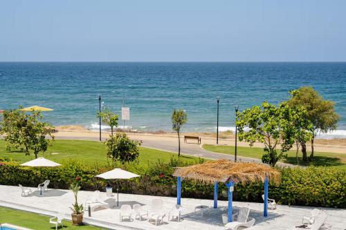 View, GW009 Gugel Waves Patio and Pool Seaview Apartment in Nahariya