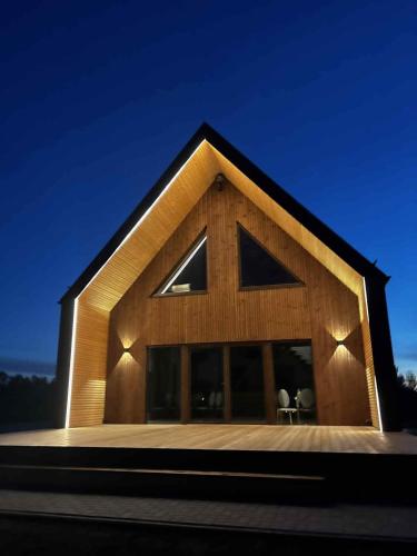 . Modern design in quiet nature