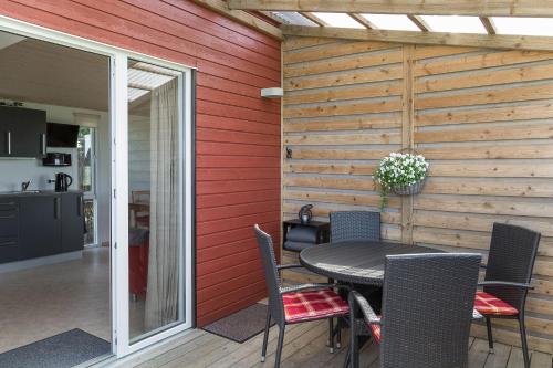 Balcony/terrace, Ølholm Cottage in Udby