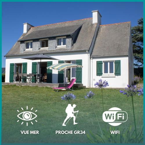 Location de vacances - Roscanvel - Bretagne - Ty Roche - vue mer - WiFi - Image #0