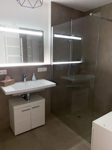 Zuhanyzó, MODERN LIVING Haus mit 3 Schlafzimmern für bis zu 7 Personen (MODERN LIVING Haus mit 3 Schlafzimmern fur bis zu 7 Personen) in Westheim