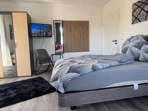 lůžko, Casa Daniela Donau Exklusive 100 qm mit Garten in Vilshofen