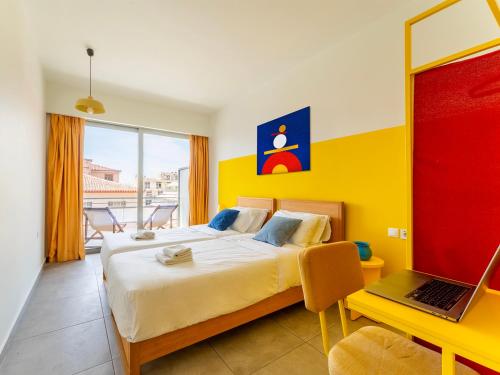 Bed in 2 Bed Female Shared Dormitory Room room in Yellowsquare Athens