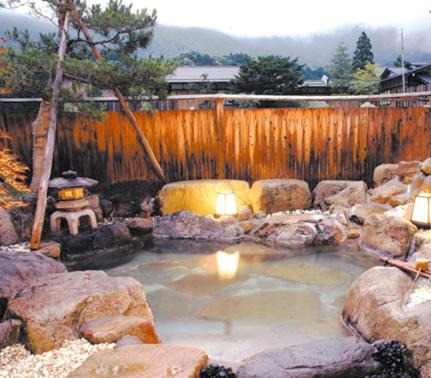 Hot spring bath, Onyado Hisui in Nyukawa