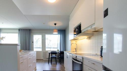 Kitchen, Convenient Apartment for 4 in Rajakylä