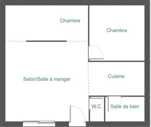 Centre Cannes - 2 chambres - Proche Palais - Calme