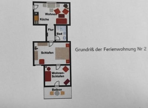 平面圖, Whg 2 Tanja in 比蘇姆