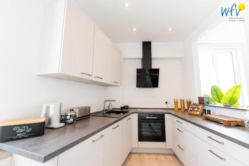 ห้องครัว, Haus Hummer Köbes Ferienwohnung Paul (Haus Hummer Kobes Ferienwohnung Paul) in จูอิส์ท