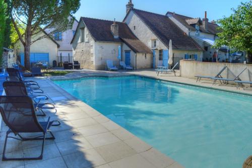 Peldbaseins, Domaine de la Picardière (Domaine de la Picardiere) in Dame-Marie-les-Bois