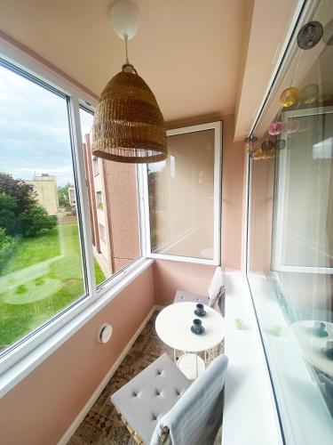 Balkon/terasa, Sigulda Centre Apartment with Balcony & Garden views in Sigulda