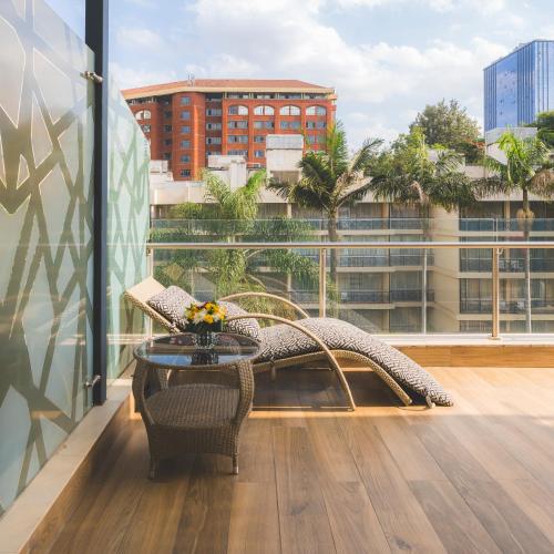 Uitzicht, Sarova Panafric Hotel in Nairobi