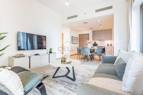 Creek Views 1BR, Short Drive to Ras Al Khor Sanctuary and Festival City Mall, Rosewater at Creek Beach Building 3, Dubai Creek Harbour by Deluxe Holiday Homes, Dubaj (zdjęcie 7)
