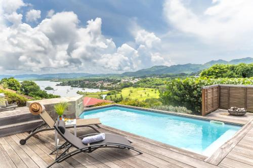 Villa Les Esperides, grand standing Vue Mer & Golf, proche plage - Location saisonnière - Les Trois-Îlets